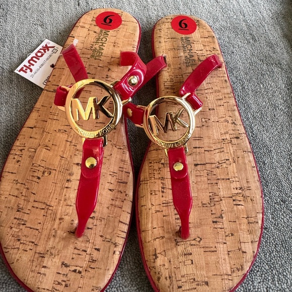 MICHAEL Michael Kors Red Sandals - Picture 1 of 3